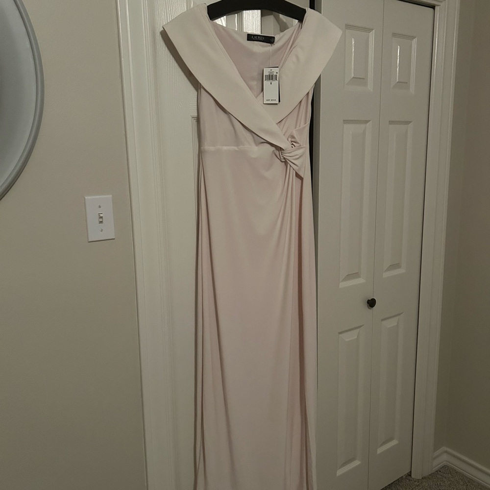 Ralph Lauren Women's Elegant Cream Colored Dress.  NWT